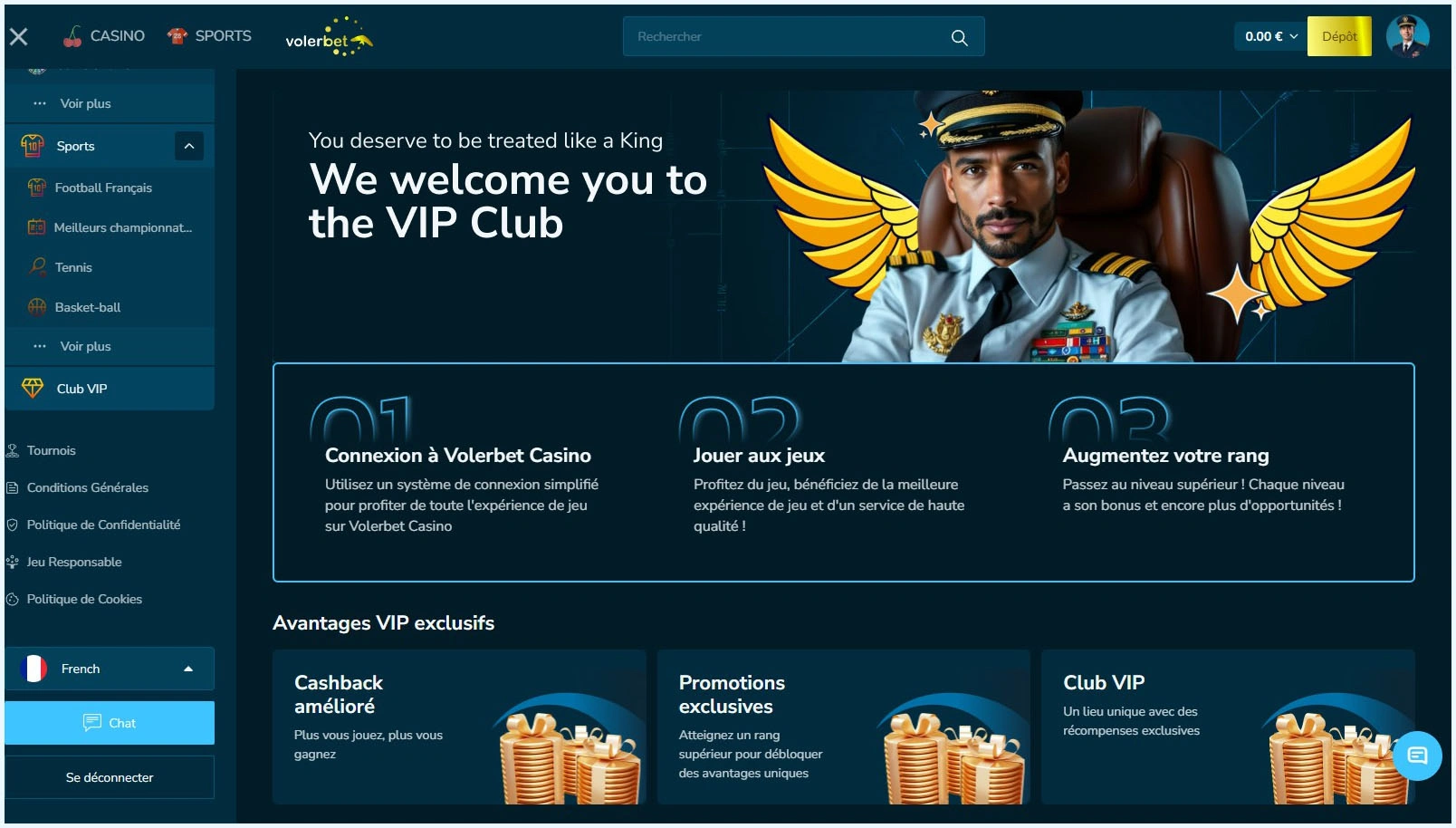 Profitez des avantages exclusifs du club VIP